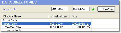 Изменение адреса и размера